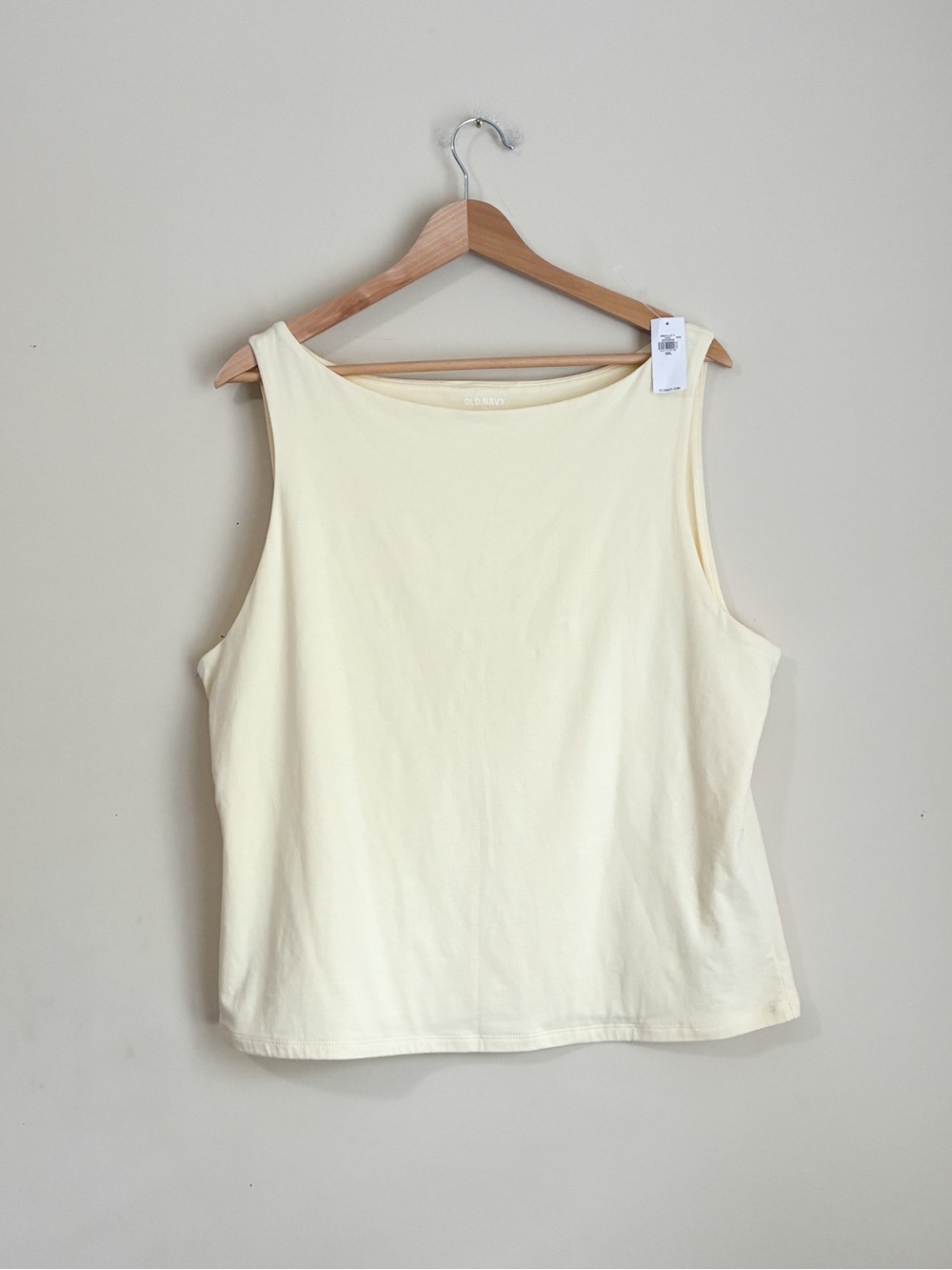 Old Navy Butter Yellow Boatneck Tank Top